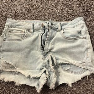 American Eagle ripped jean shorts
